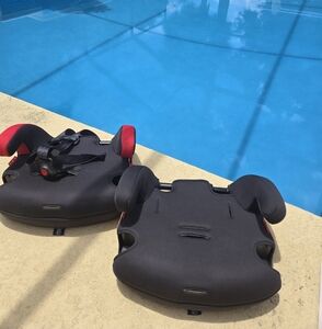 Black and Red Booster Seat